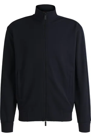 HUGO BOSS Chaqueta de punto x ASTON MARTIN con raya de piel calada