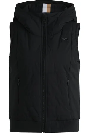 HUGO BOSS Chaleco acolchado para equitación con logo bordado