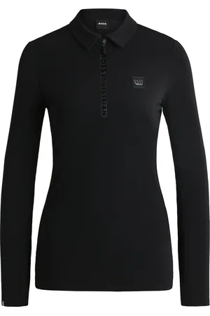 HUGO BOSS Camisa de entrenamiento para equitación en piqué elástico