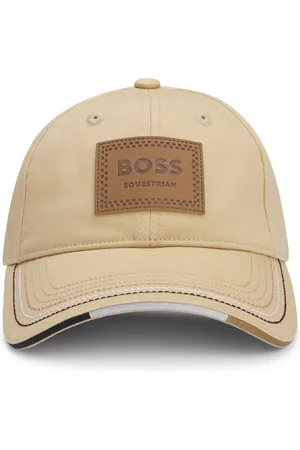 HUGO BOSS Gorra para equitación con parche con logo de inspiración retro