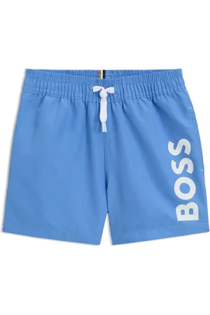 HUGO BOSS Bañador para niños en tejido aterciopelado con logo estampado