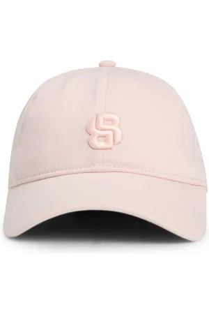 HUGO BOSS Gorra de algodón con monograma Double B bordado