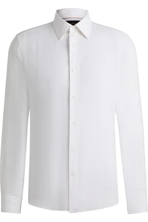 HUGO BOSS Camisa slim fit de lino