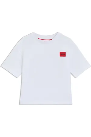 HUGO BOSS Camiseta para niños de algodón con diseño en la espalda