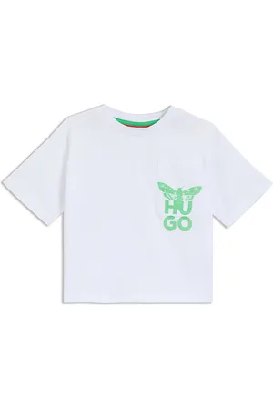 HUGO BOSS Camiseta para niños en algodón con ilustración de polilla
