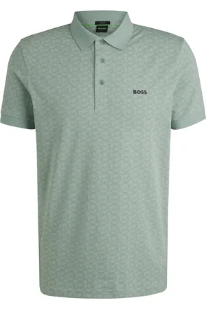 HUGO BOSS Polo Paddy de algodón elástico con estampado
