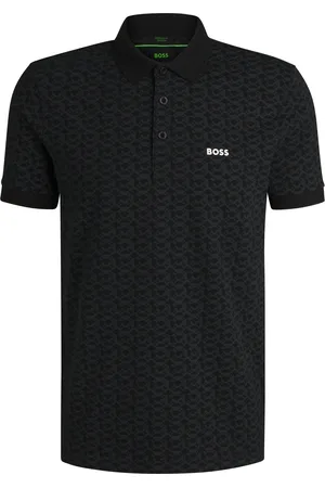 HUGO BOSS Polo Paddy de algodón elástico con estampado