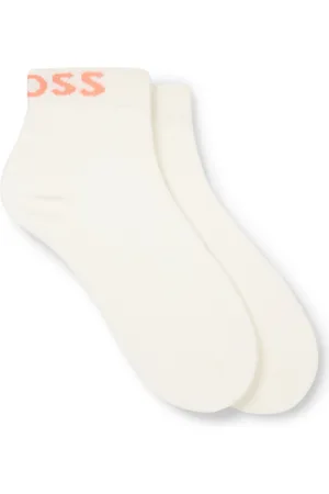 HUGO BOSS Paquete de 2 pares de calcetines cortos con logos en contraste