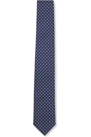 HUGO BOSS Corbata de mezcla de seda con estampado en jacquard