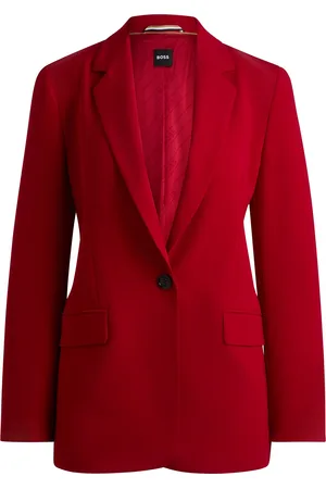 HUGO BOSS Chaqueta regular fit en crepé resistente a las arrugas