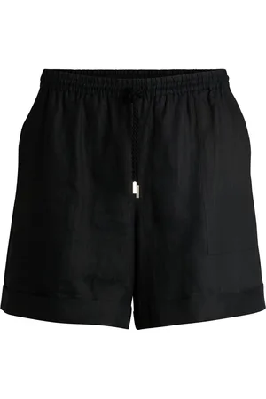 HUGO BOSS Shorts de ramio con cordón trenzado