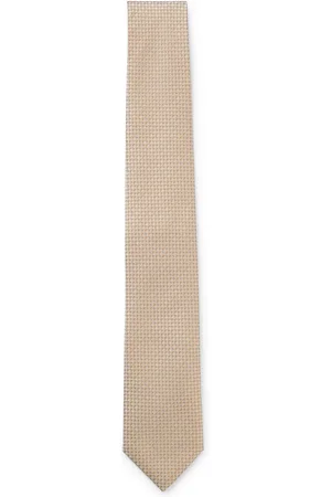 HUGO BOSS Corbata de mezcla de seda con microestampado