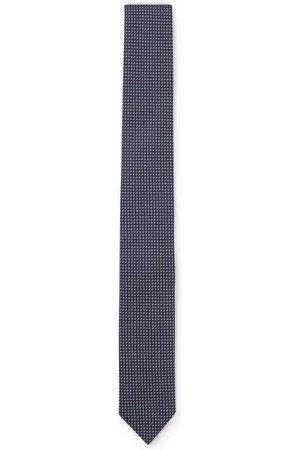 HUGO BOSS Corbata en mezcla de seda con motivo de jacquard