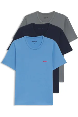 HUGO BOSS Paquete de tres camisetas interiores de punto de algodón