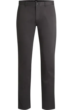 HUGO BOSS Chinos regular fit en tejido de gabardina de algodón elástico