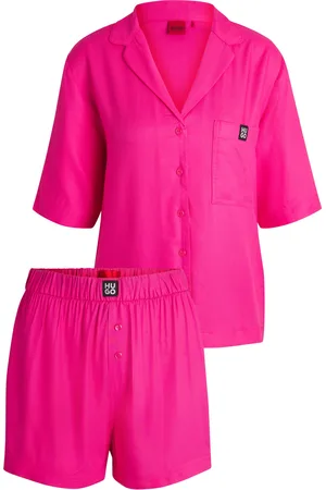 HUGO BOSS Pijama corto con etiquetas con logo