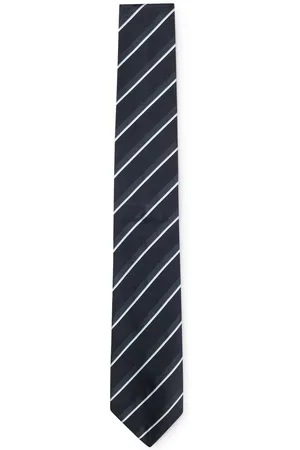 HUGO BOSS Corbata de seda a rayas diagonales