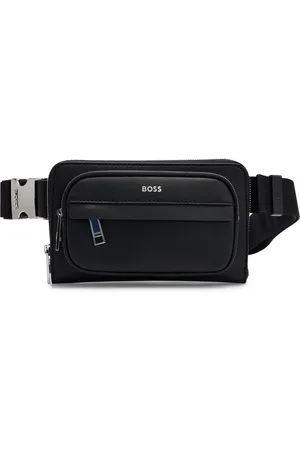 HUGO BOSS Bolso cruzado con estructura y ribetes de la marca