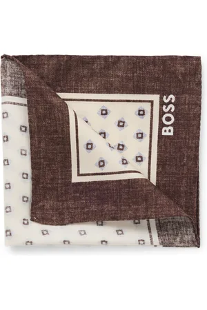 HUGO BOSS Pañuelo de bolsillo con estampado y logo