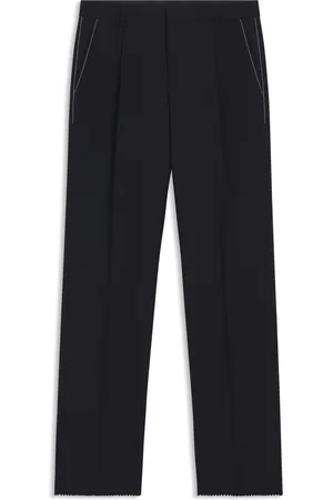 HUGO BOSS Pantalones relaxed fit en lana virgen jaspeada