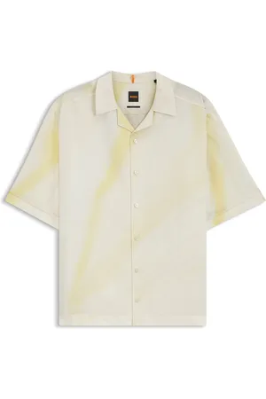 HUGO BOSS Camisa relaxed fit con ilustración estampada