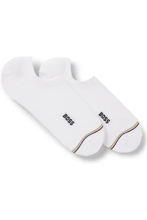 HUGO BOSS Paquete de dos calcetines invisibles de algodón