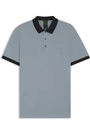 HUGO BOSS Polo de piqué de algodón elástico absorbente
