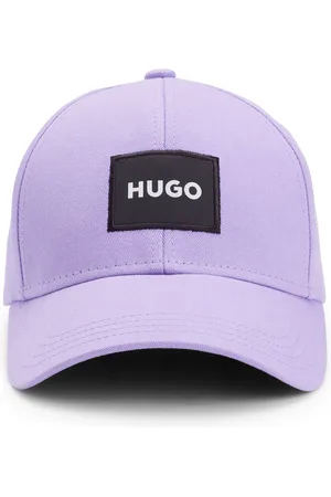 HUGO BOSS Gorra de sarga de algodón con etiqueta con logo