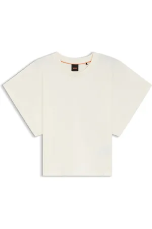 HUGO BOSS Camiseta de algodón con mangas anchas