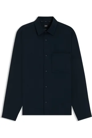HUGO BOSS Camisa relaxed fit de sarga elástica técnica