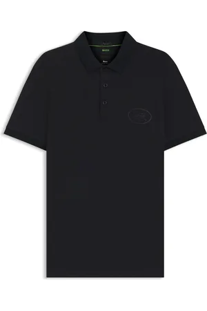 HUGO BOSS Polo de piqué de algodón elástico absorbente