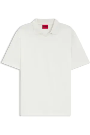 HUGO BOSS Polo relaxed fit en piqué de algodón elástico mercerizado