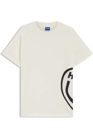 HUGO BOSS Camiseta de punto de algodón con motivo Happy