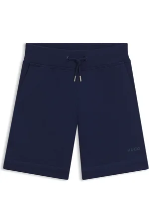 HUGO BOSS Shorts para niños en algodón con logo estampado