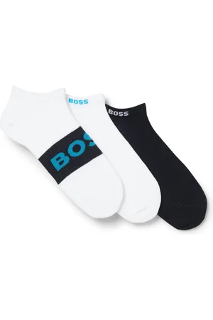 HUGO BOSS Paquete de tres pares de calcetines tobilleros en mezcla de algodón