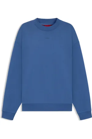 HUGO BOSS Sudadera relaxed fit en felpa de algodón con logo estampado