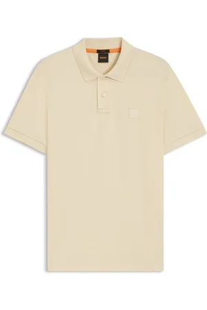 HUGO BOSS Polo slim fit de algodón elástico con parche de logo