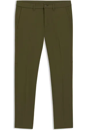 HUGO BOSS Pantalones slim fit de tejido elástico repelente al agua