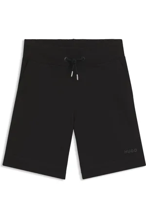 HUGO BOSS Shorts para niños en algodón con logo estampado