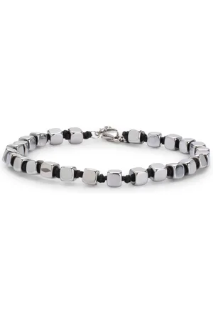 HUGO BOSS Brazalete con cubos de acero