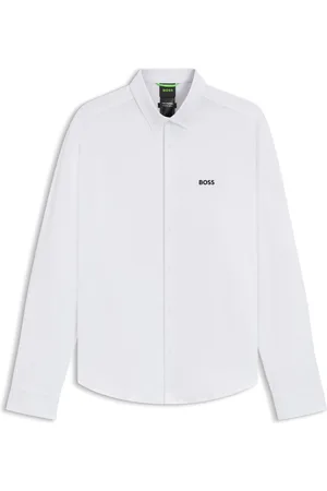 HUGO BOSS Camisa regular fit en punto dinámico de algodón
