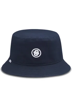 HUGO BOSS Gorro de pescador para niños de algodón con monograma Double B