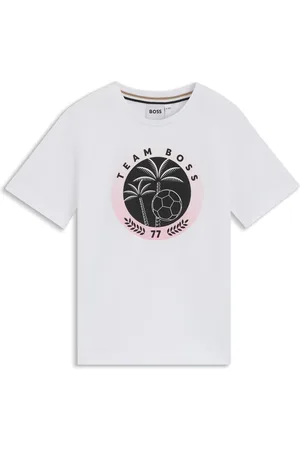 HUGO BOSS Camiseta para niños en algodón con ilustración creativa