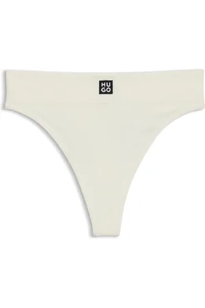 HUGO BOSS Tanga de mezcla de modal sin costuras en jacquard de canalé