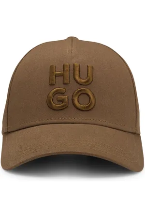 HUGO BOSS Gorra de sarga de algodón con logo bordado