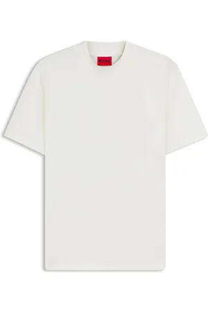 HUGO BOSS Camiseta slim fit de algodón elástico con cuello alto