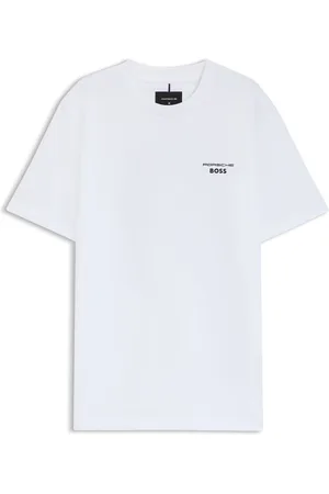 HUGO BOSS Camiseta Porsche x de algodón mercerizado con ilustración de Targa