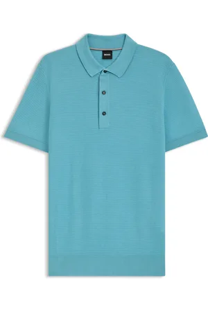HUGO BOSS Polo de punto regular fit mezclado con algodón