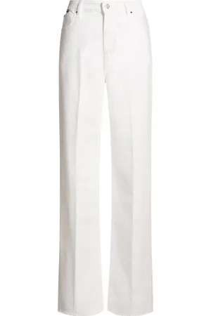 HUGO BOSS Vaqueros relaxed fit blancos en denim de algodón egipcio
