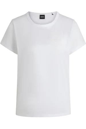 HUGO BOSS Camiseta de algodón mercerizado con motivo de logo